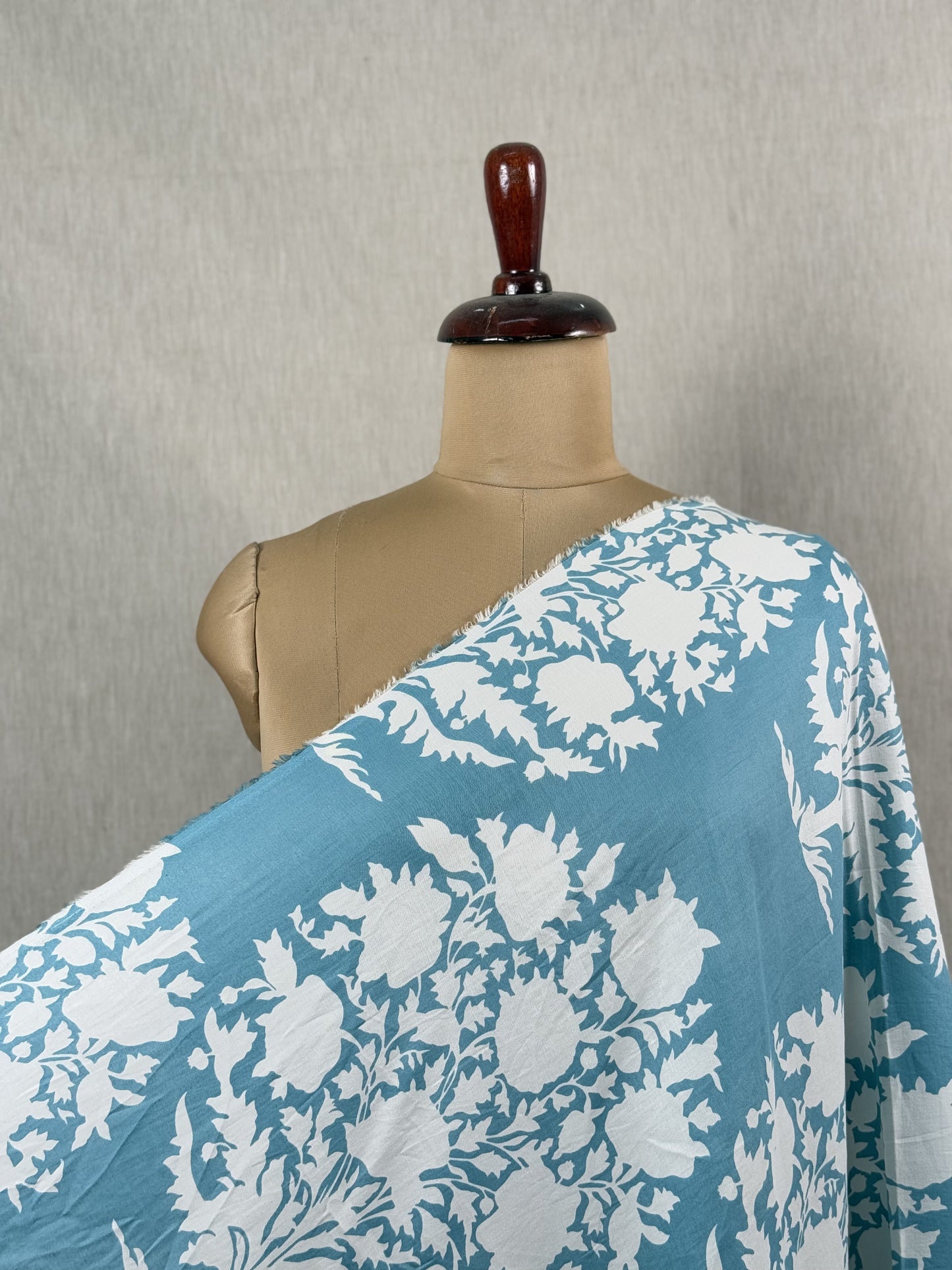 Screen Printed Cotton Satin Fabric