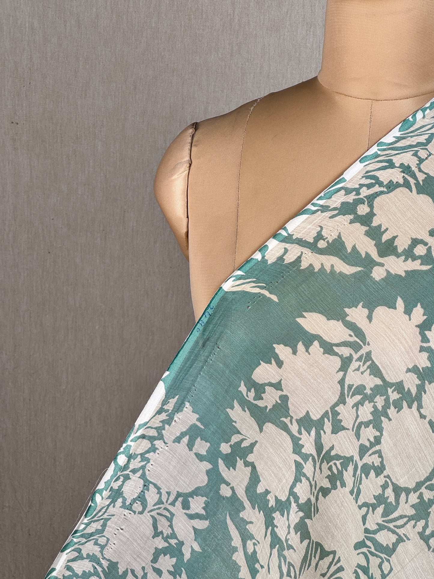 Printed Mul Chanderi Fabric