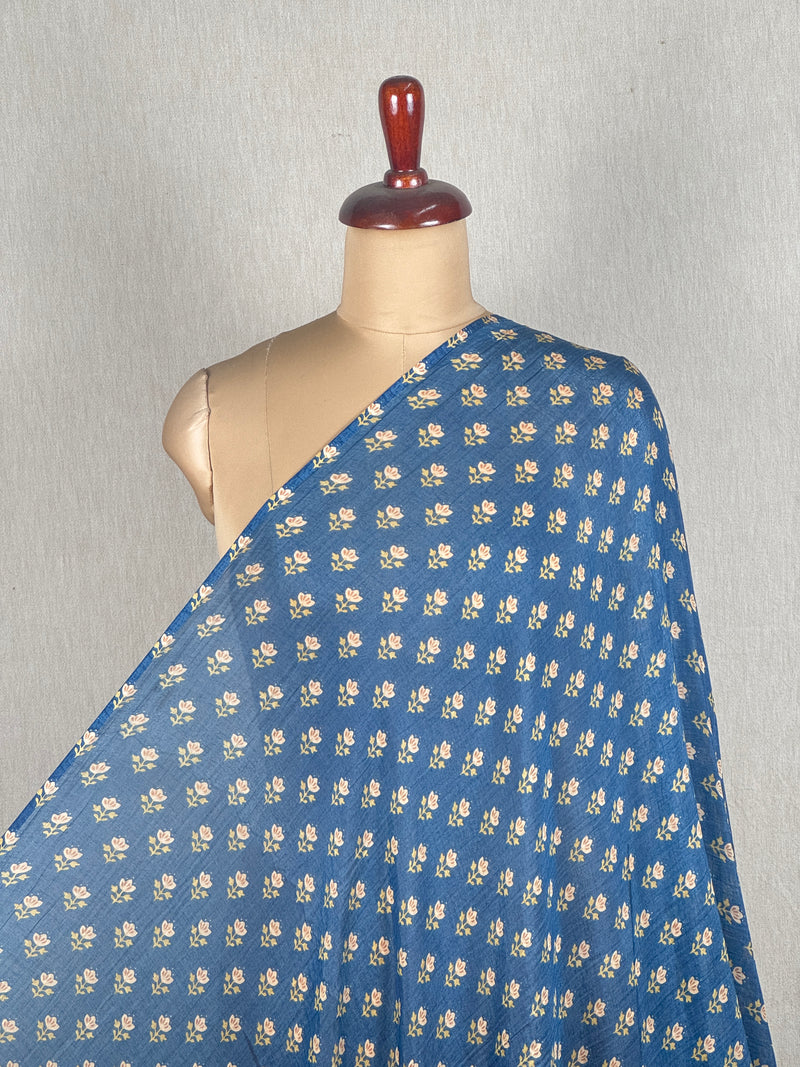 Printed Mul Chanderi Fabrics