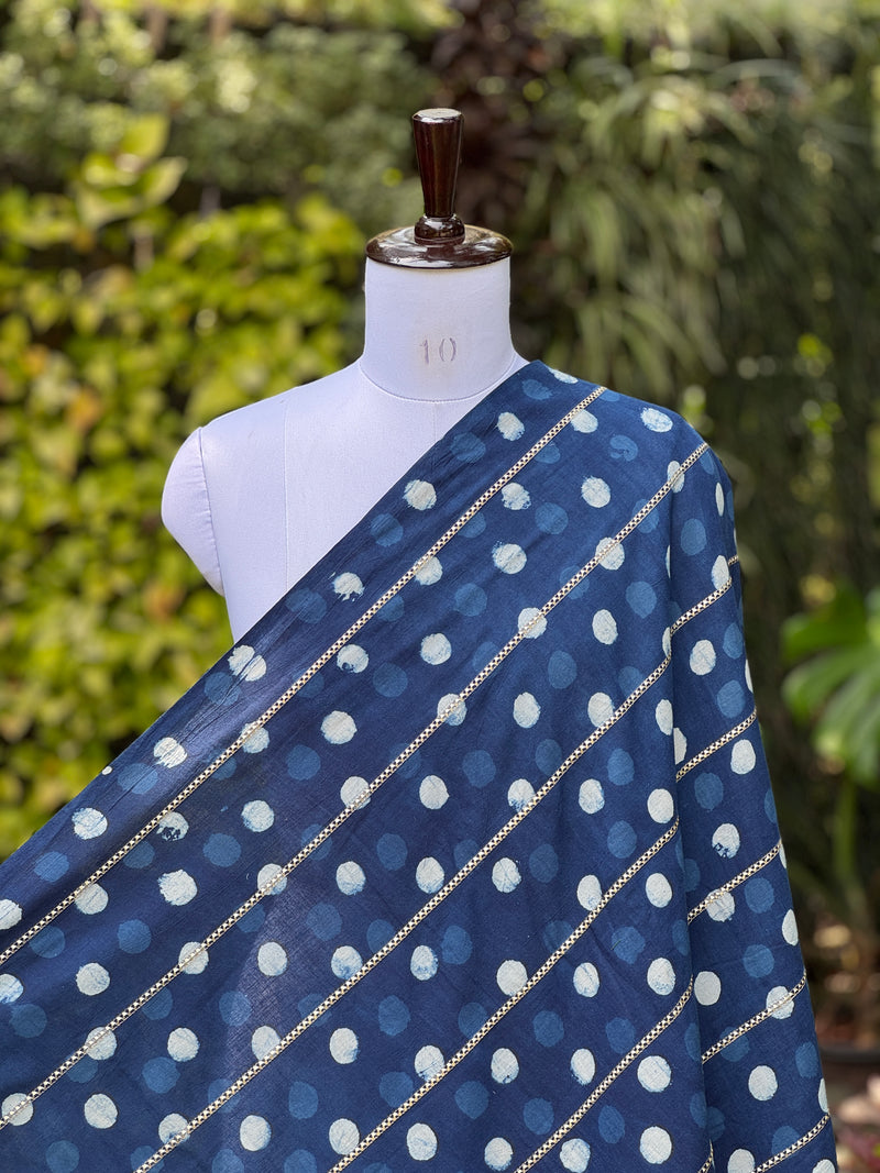 Block printed Gotta Patti Cotton Fabrics