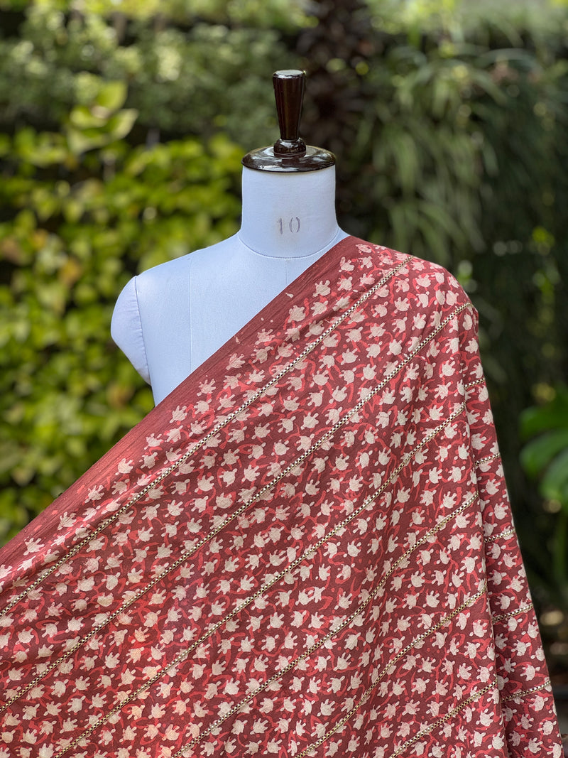 Block printed Gotta Patti Cotton Fabrics