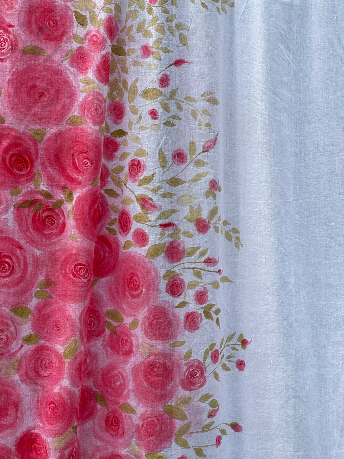 Hand Painted Mul Cotton Dupatta