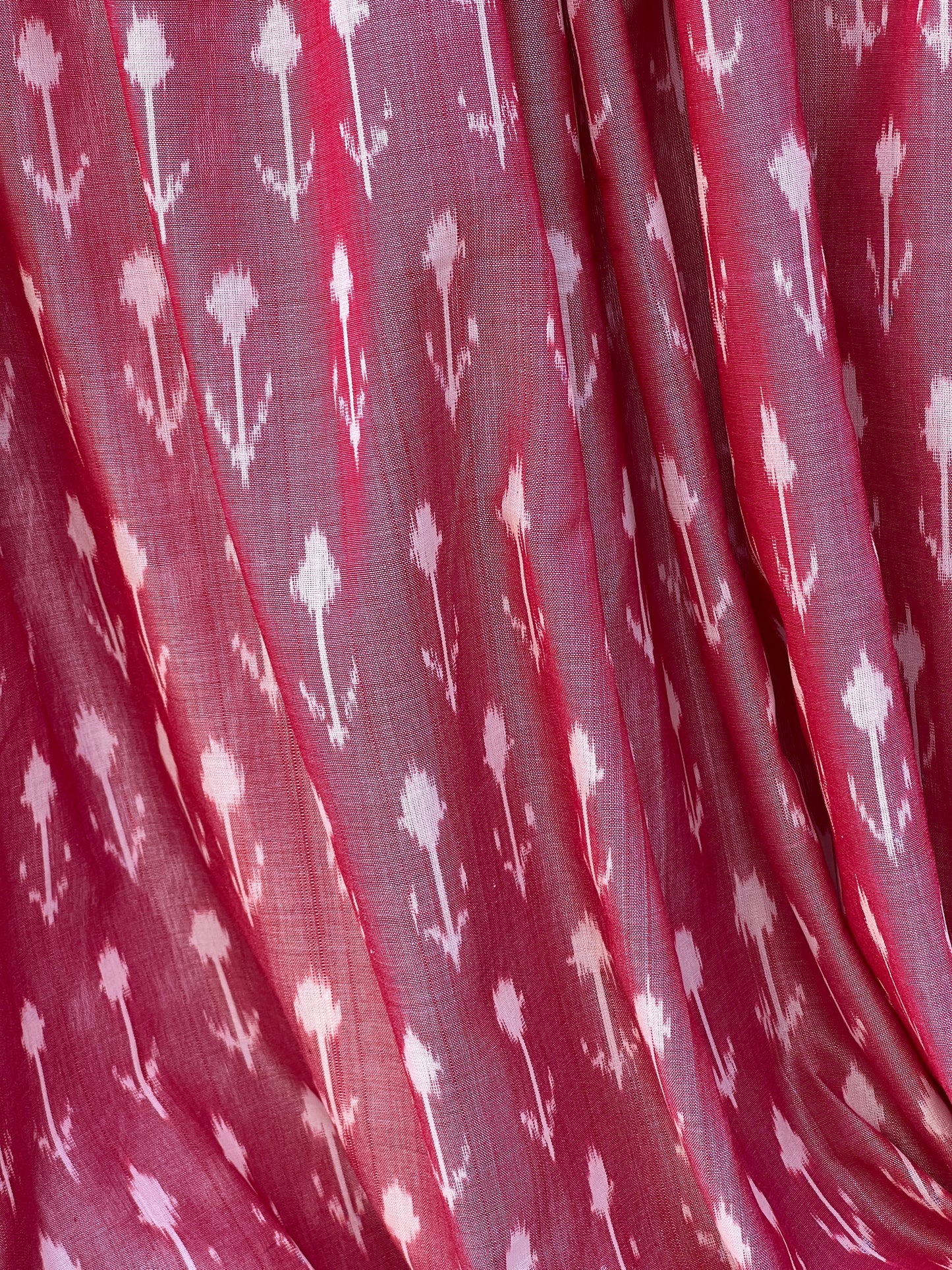 Silk by Cotton Ikat Fabrics