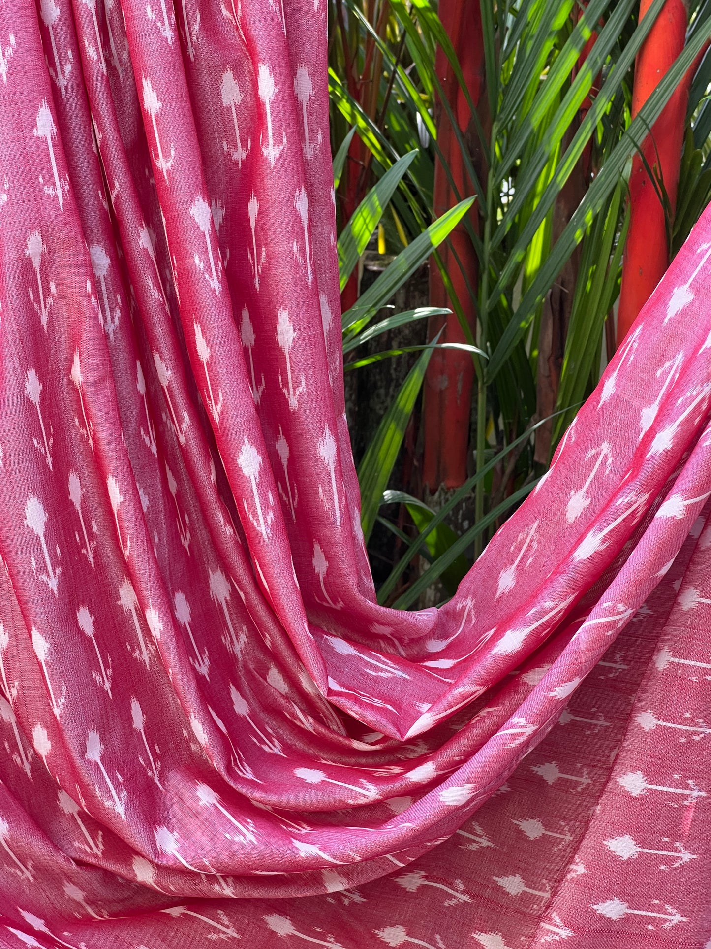 Silk by Cotton Ikat Fabrics