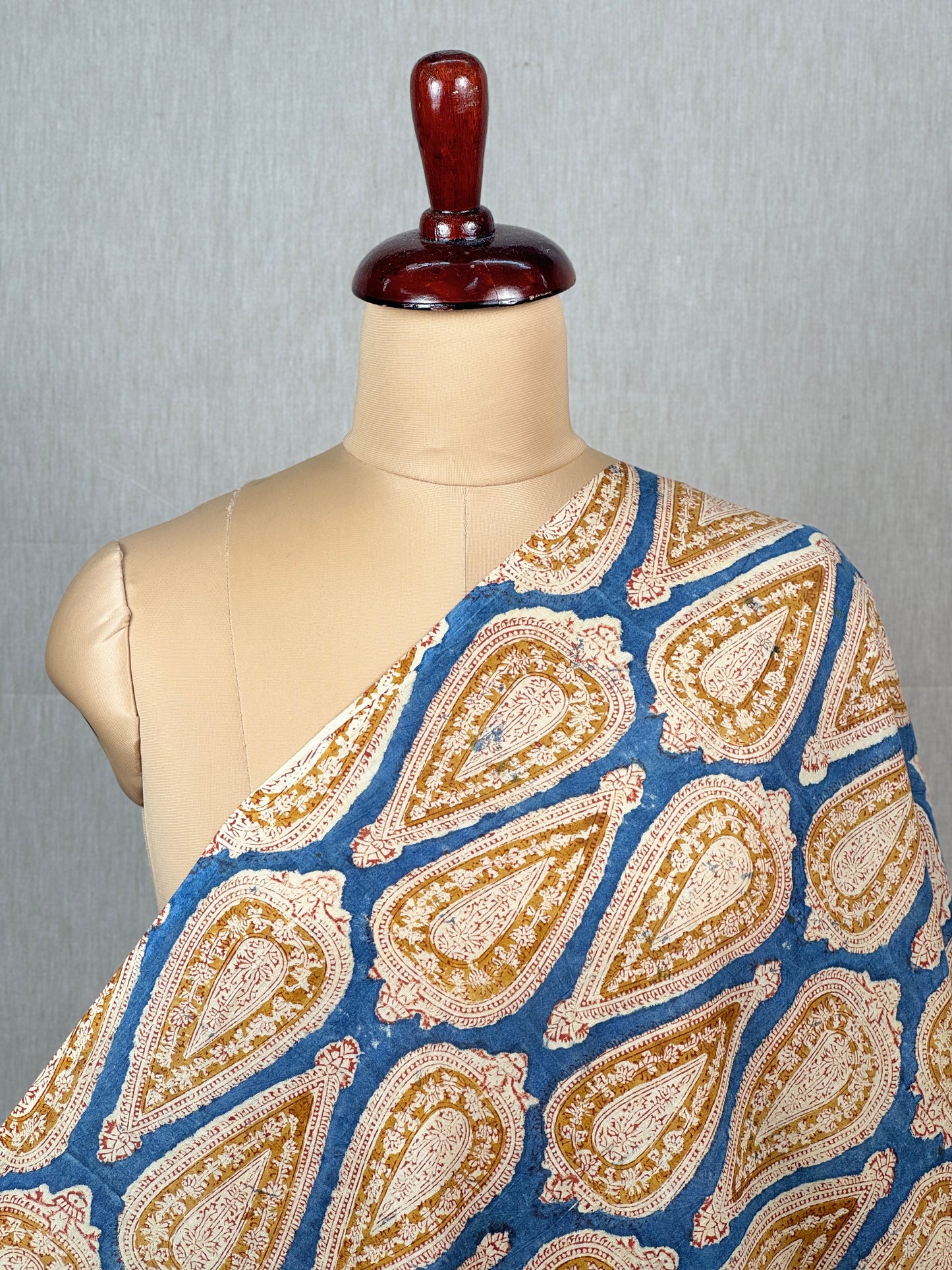 Kalamkari Printed Mulmul Fabric