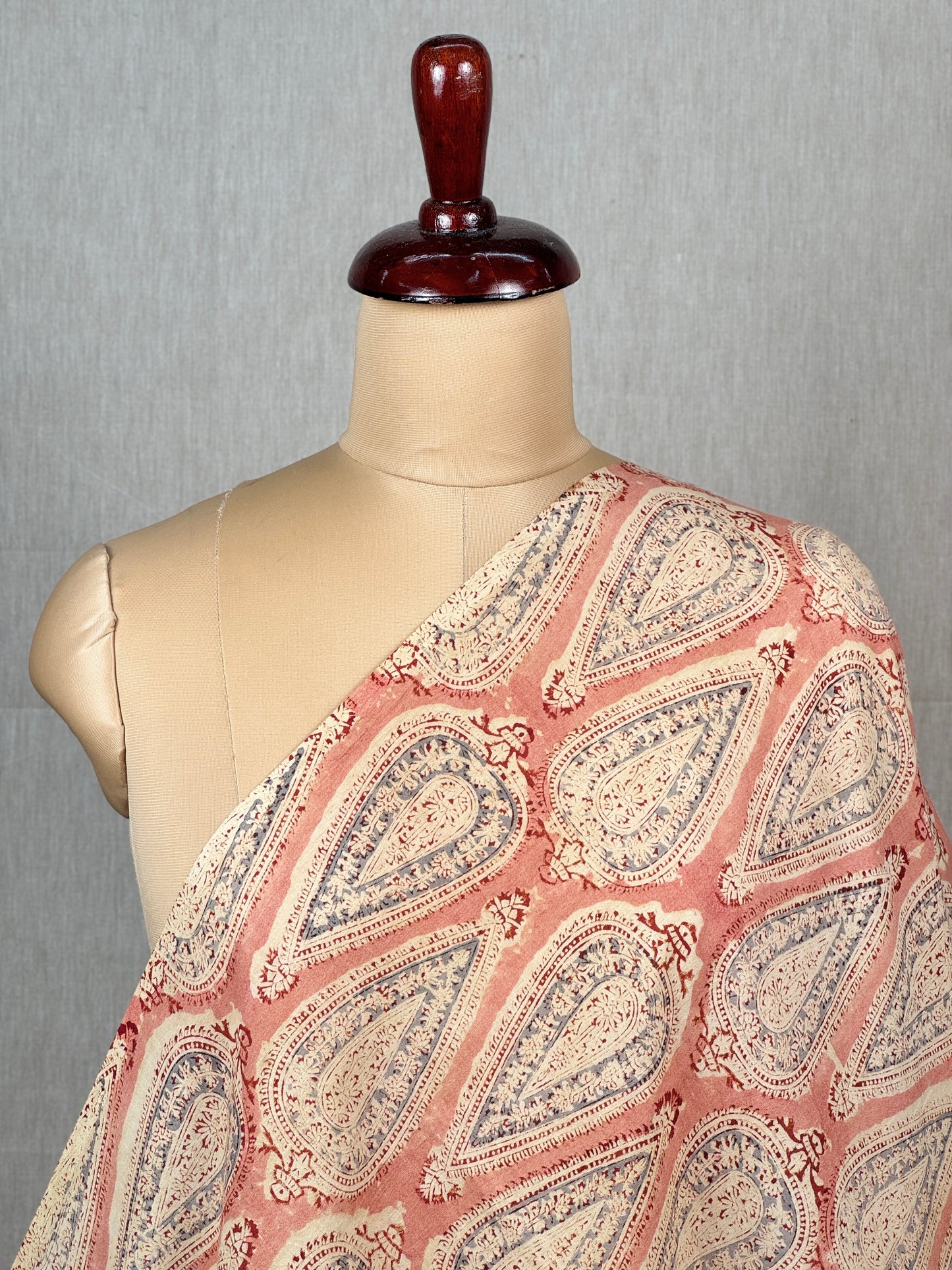 Block printed Mulmul Fabric