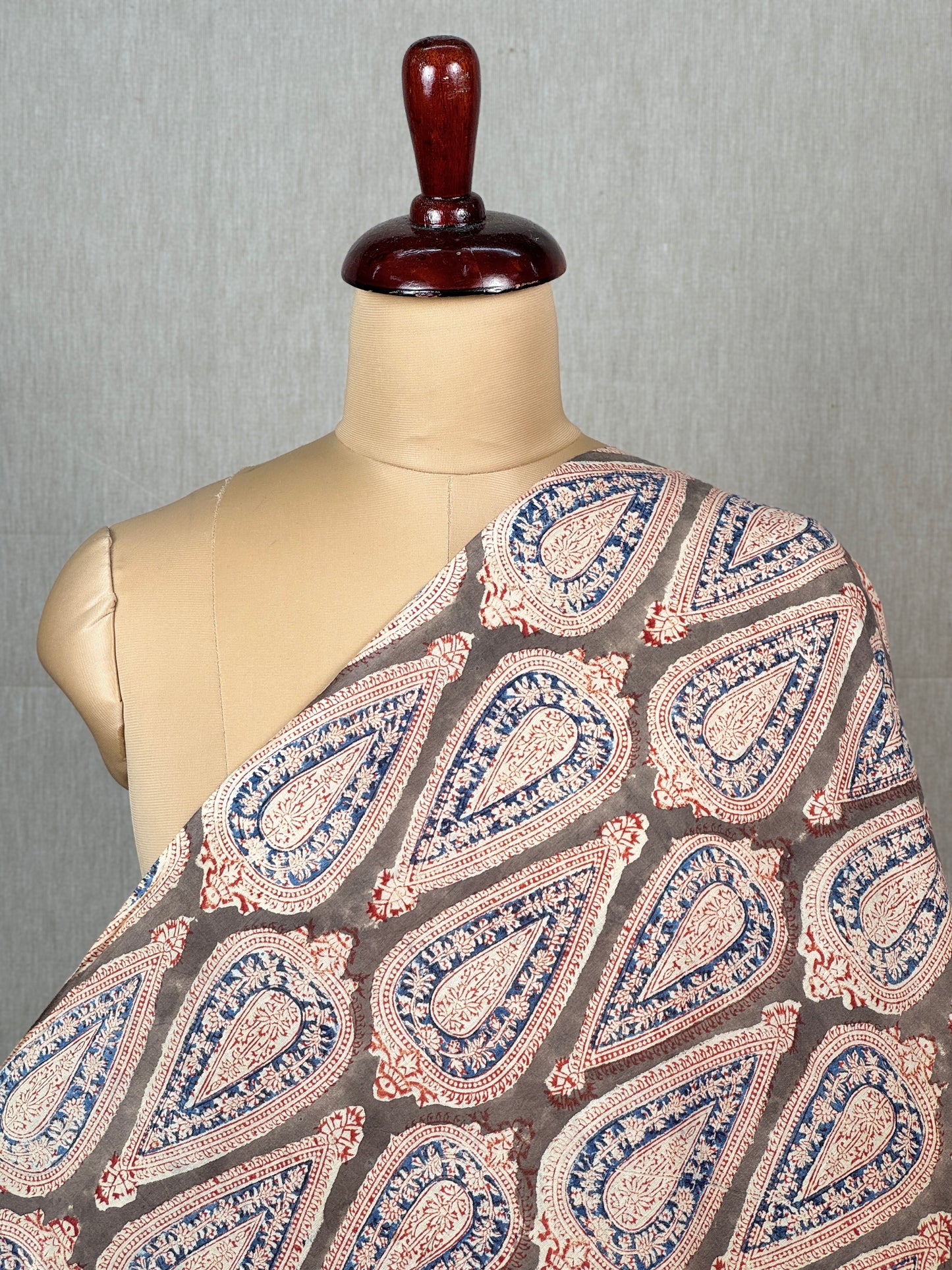 Kalamkari Printed Mulmul Fabric