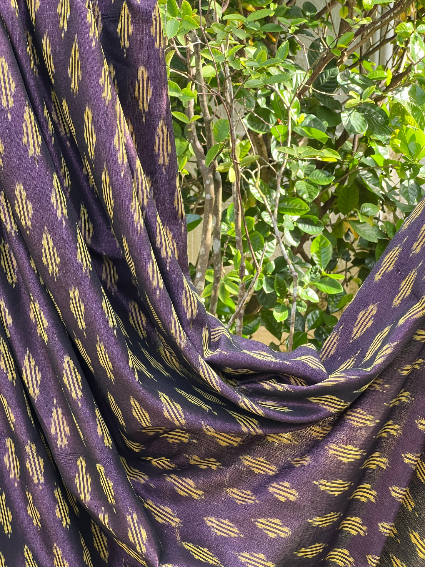 Silk by Cotton Ikat Fabrics