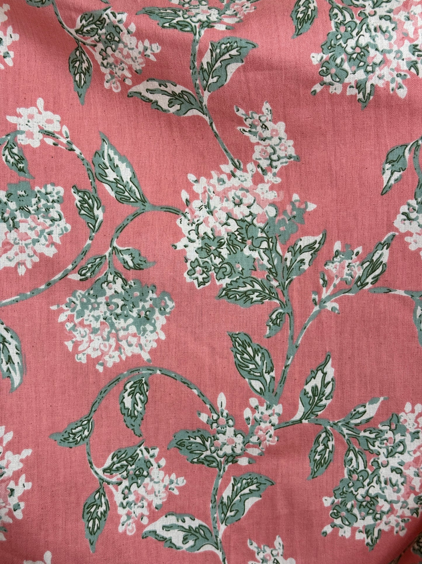 Printed Flax Cotton Fabric