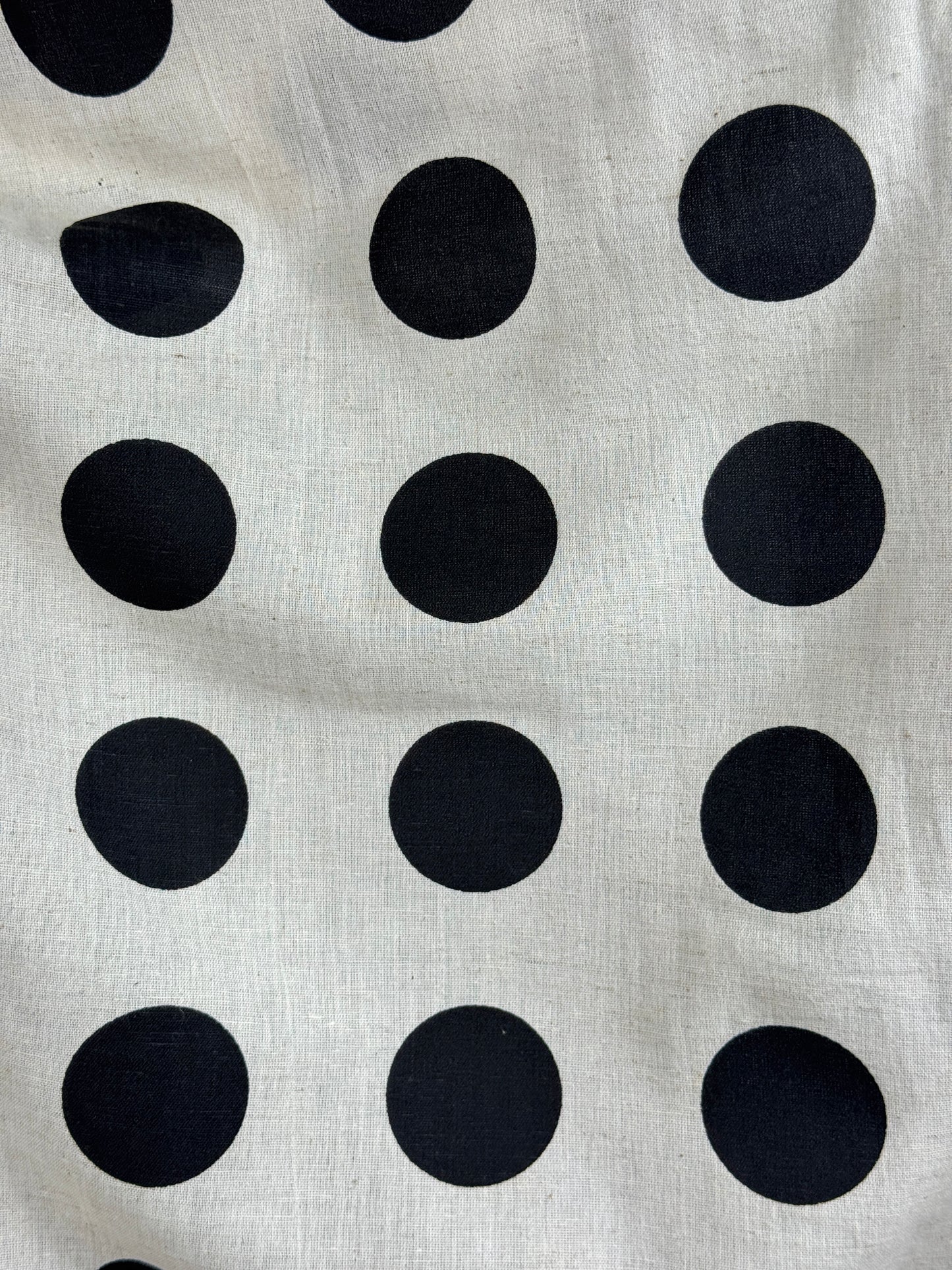 Printed Flax Cotton Fabric