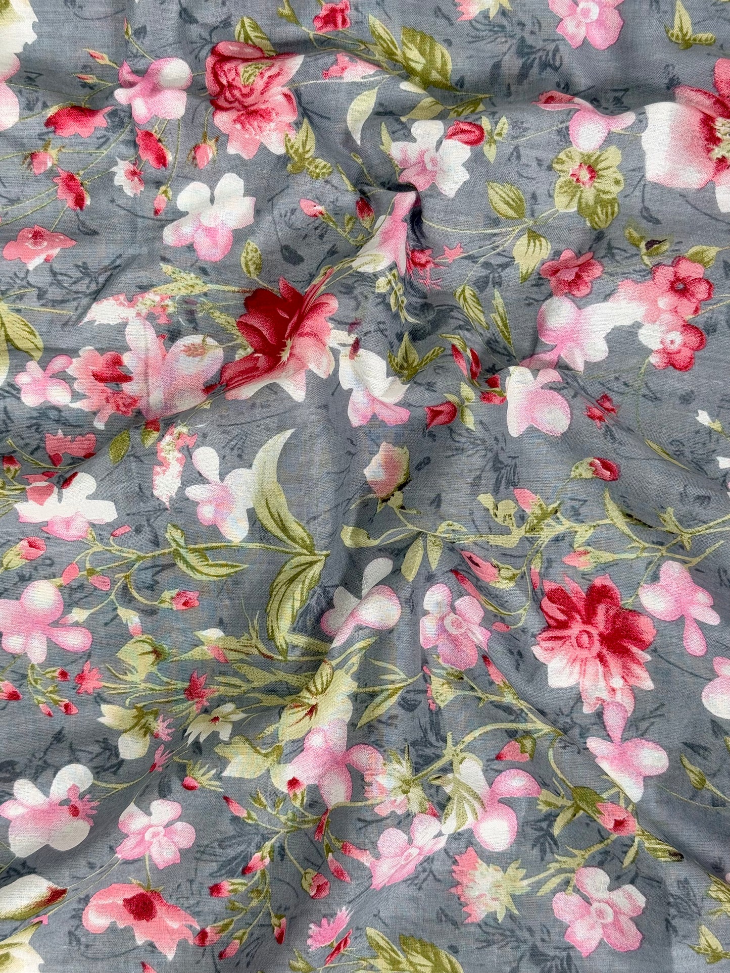 Printed Mulmul Fabric