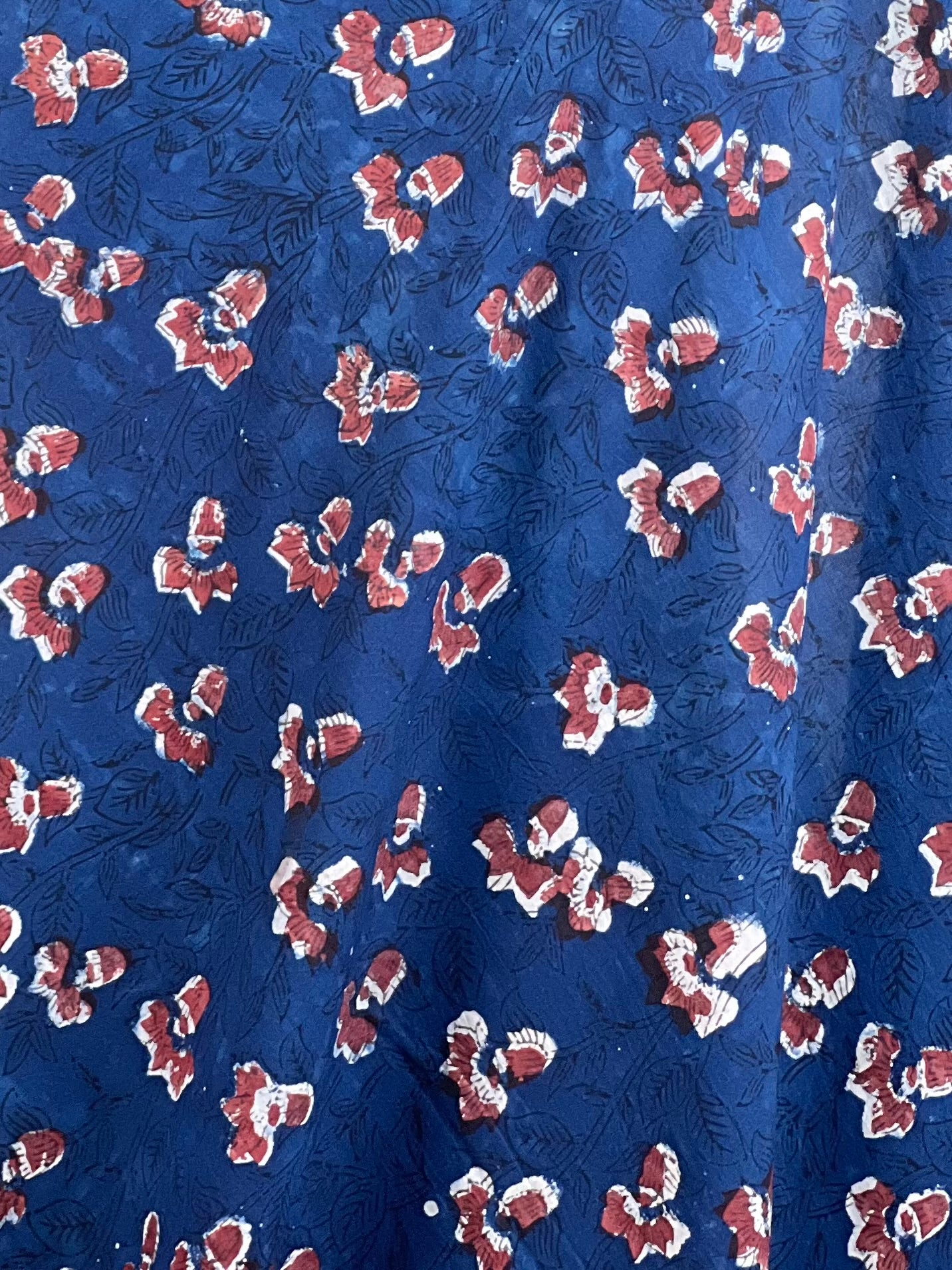 Bagru Hand-Printed Cambric Cotton Fabrics