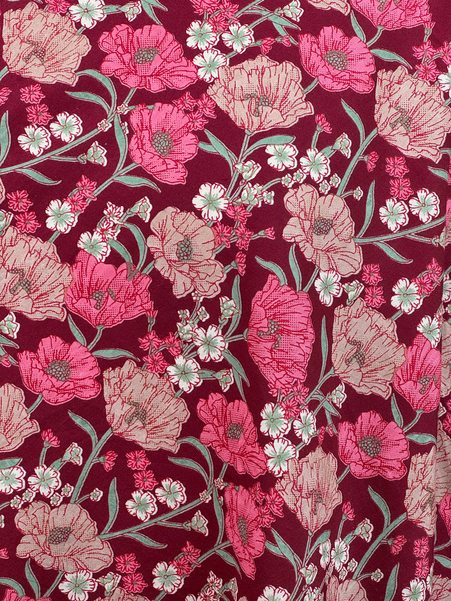 Discharge Printed Cotton Fabric