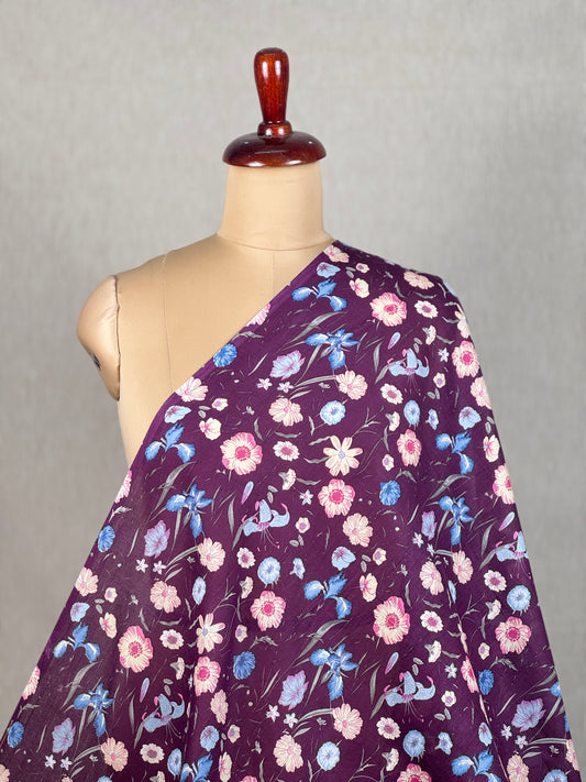 Printed Mulmul Cotton  Fabric