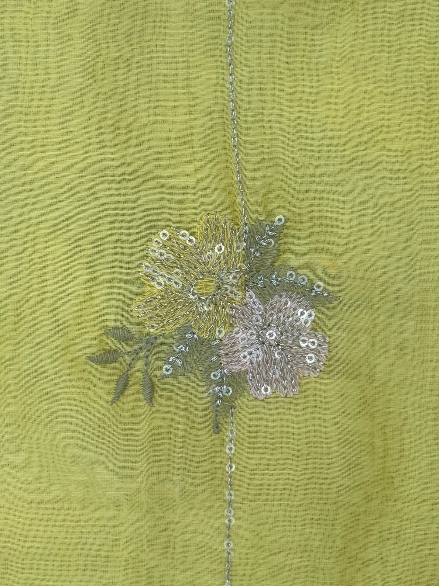 Embroidered 40gm Banarasi Chanderi Fabrics