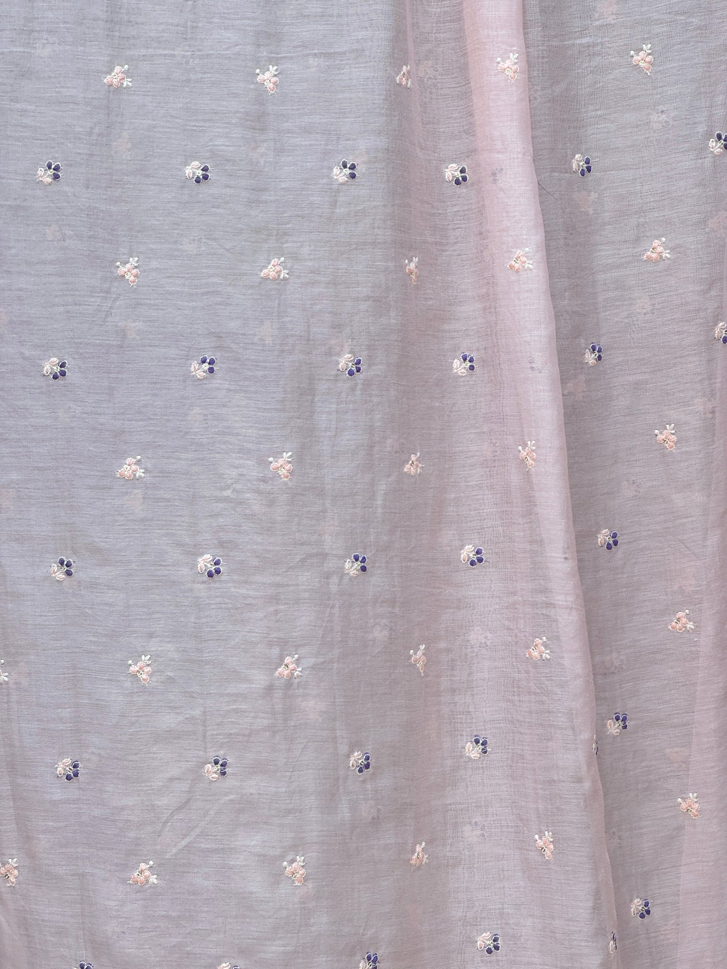 Embroidered 40 gm Banarasi Chanderi Fabric