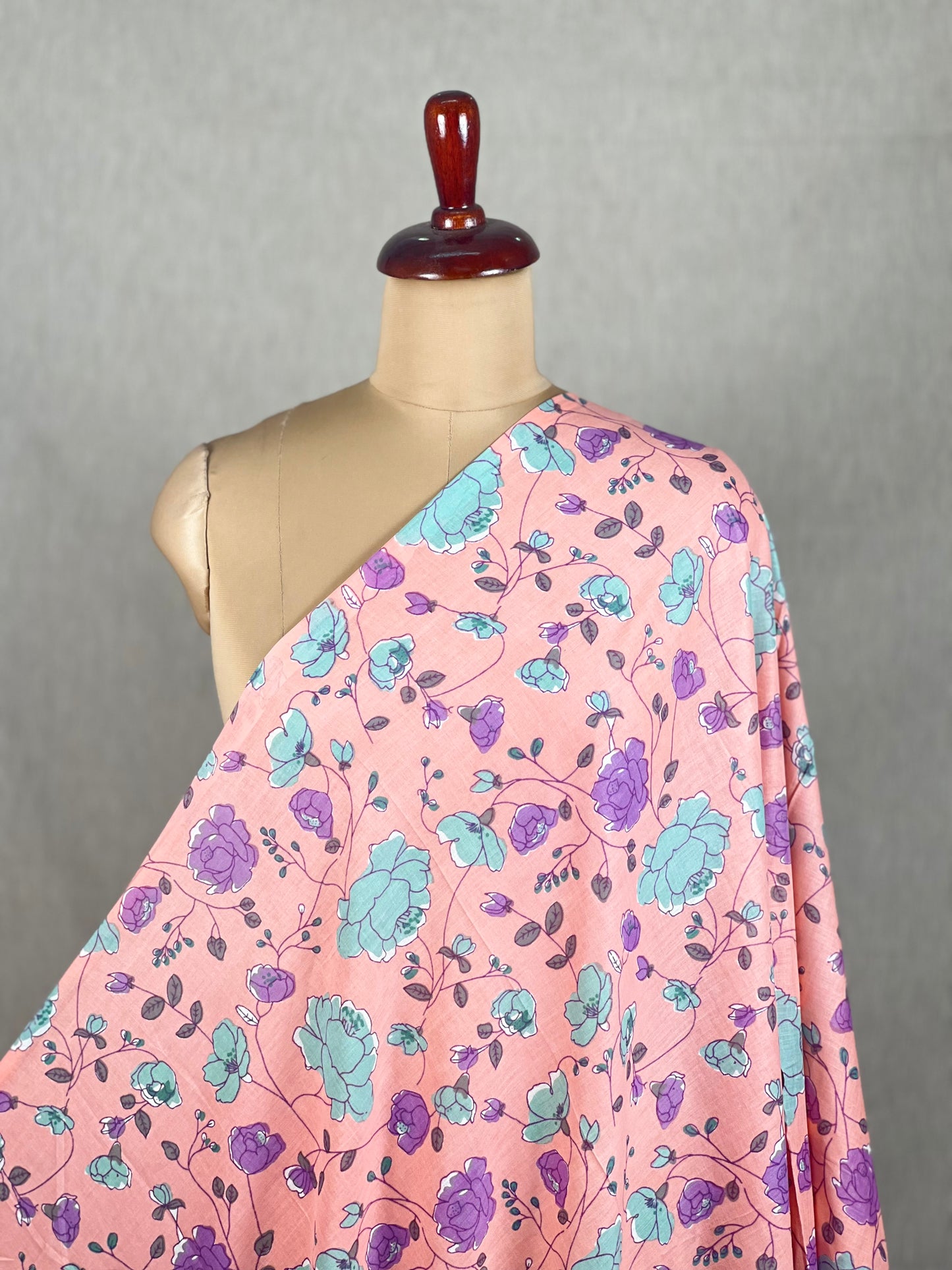 Printed Mulmul Cotton  Fabric