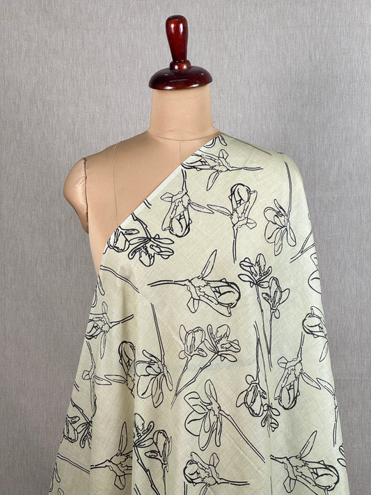 Digital Printed Mulmul Cotton  Fabric