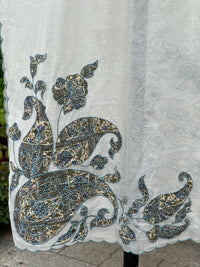 Applique Embroidered Chanderi Dupatta