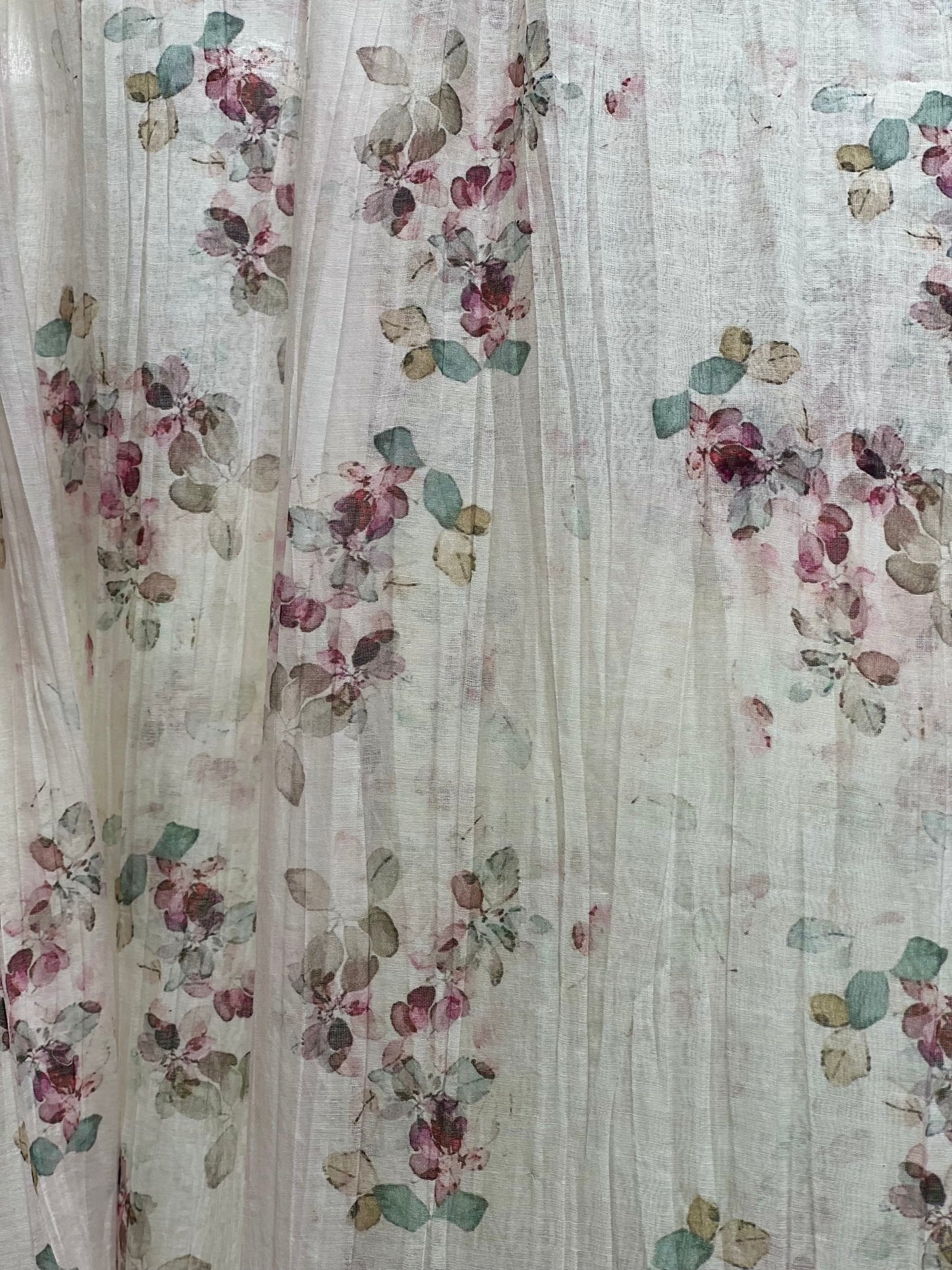 Digital Printed Malai Chanderi Fabric