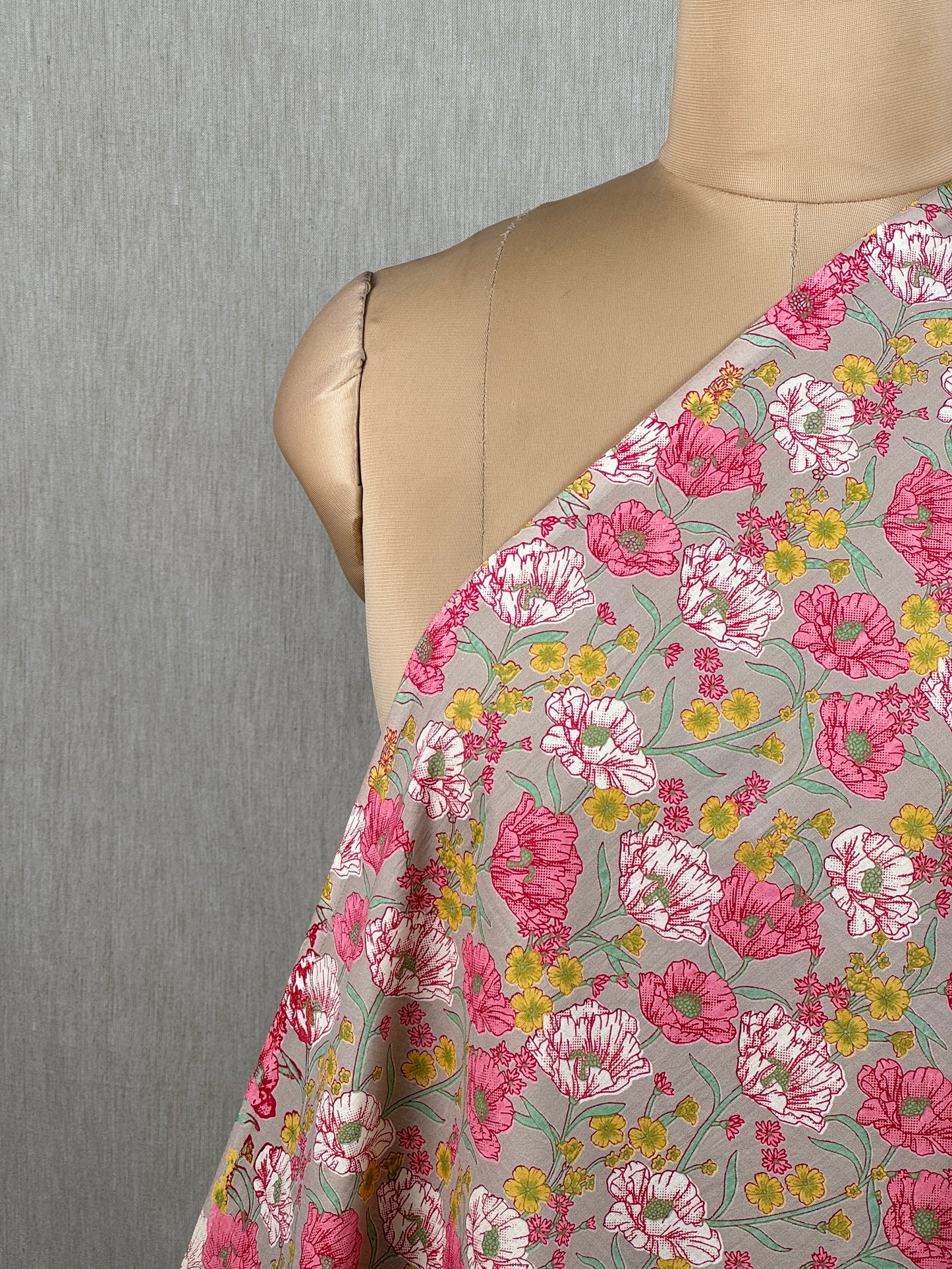 Discharge Printed Cotton Fabric