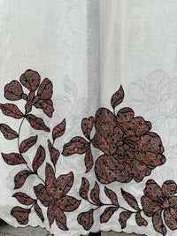 Applique Embroidered Chanderi Dupatta
