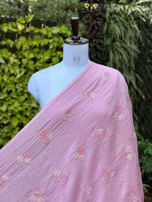Embroidered 40gm Banarasi Chanderi Fabrics