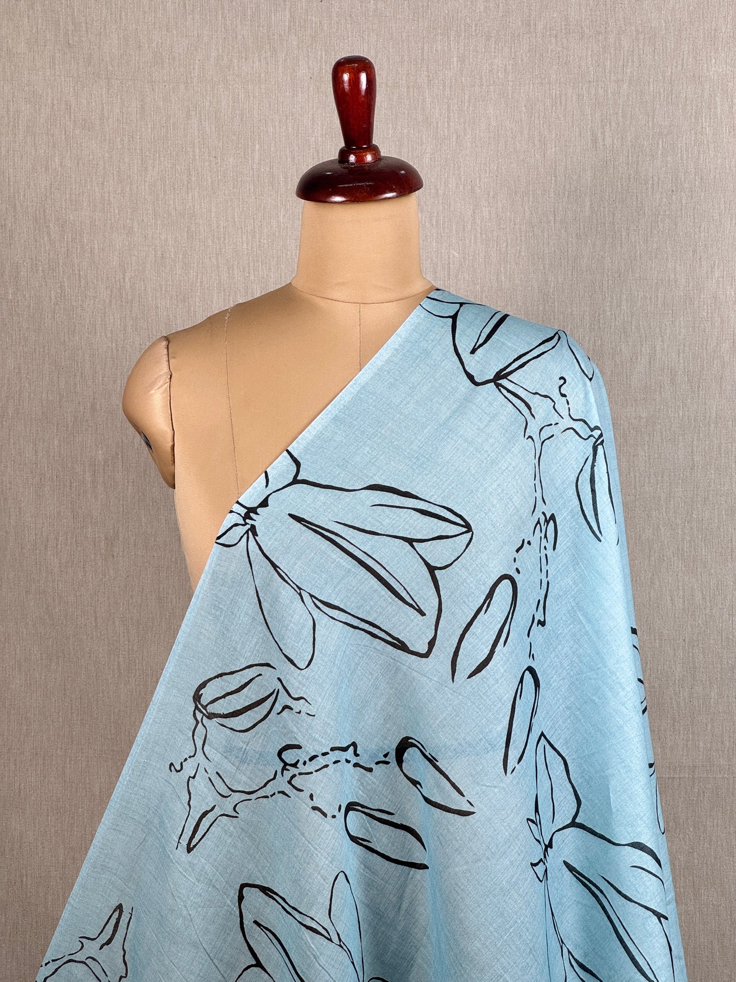 Digital Printed Mulmul Cotton  Fabric