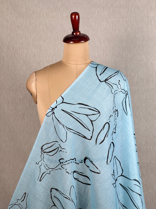 Digital Printed Mulmul Cotton  Fabric