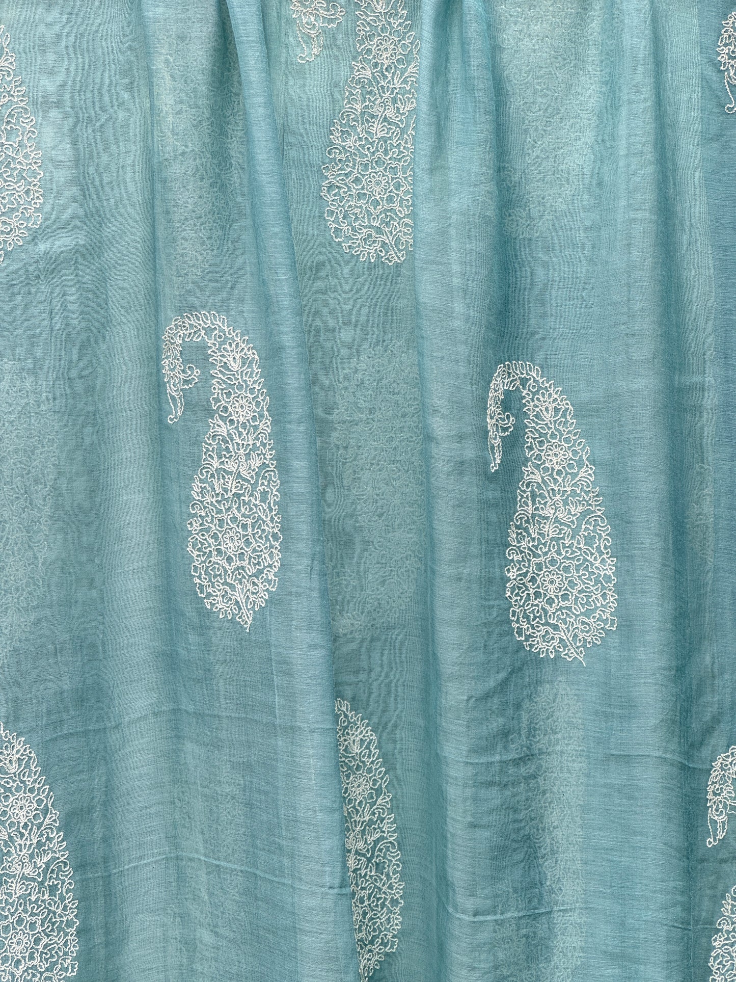 Embroidered 40 gm Banarasi Chanderi Fabric