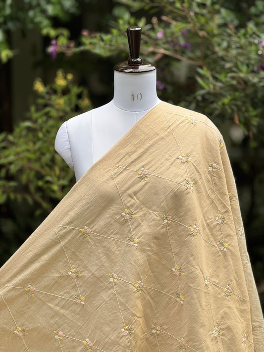 Embroidered Cotton Tissue Fabrics