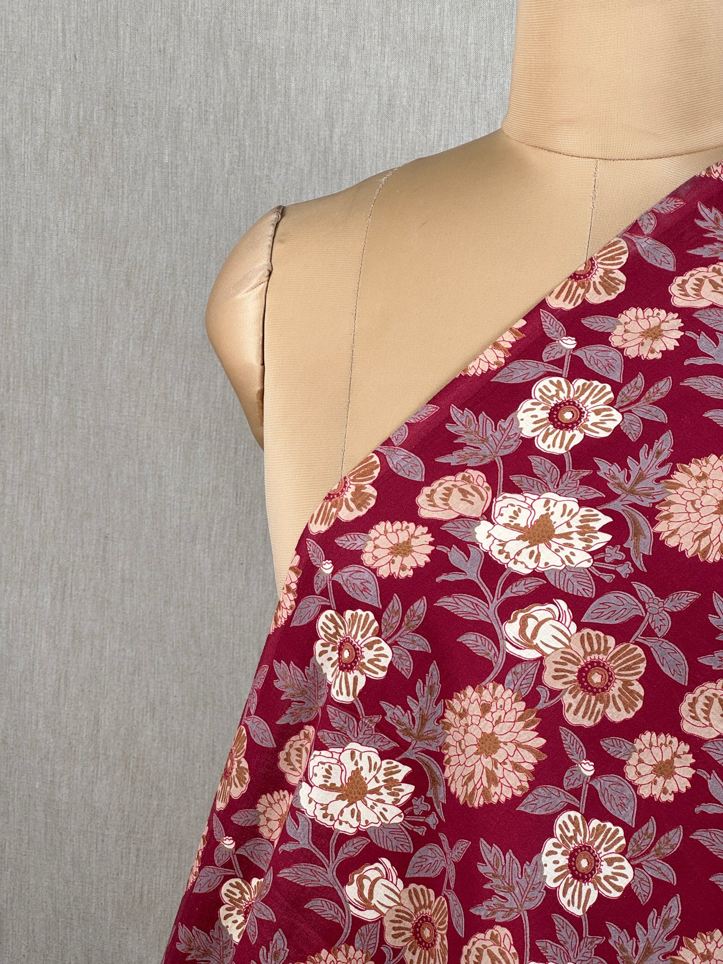 Discharge Printed Cotton Fabric