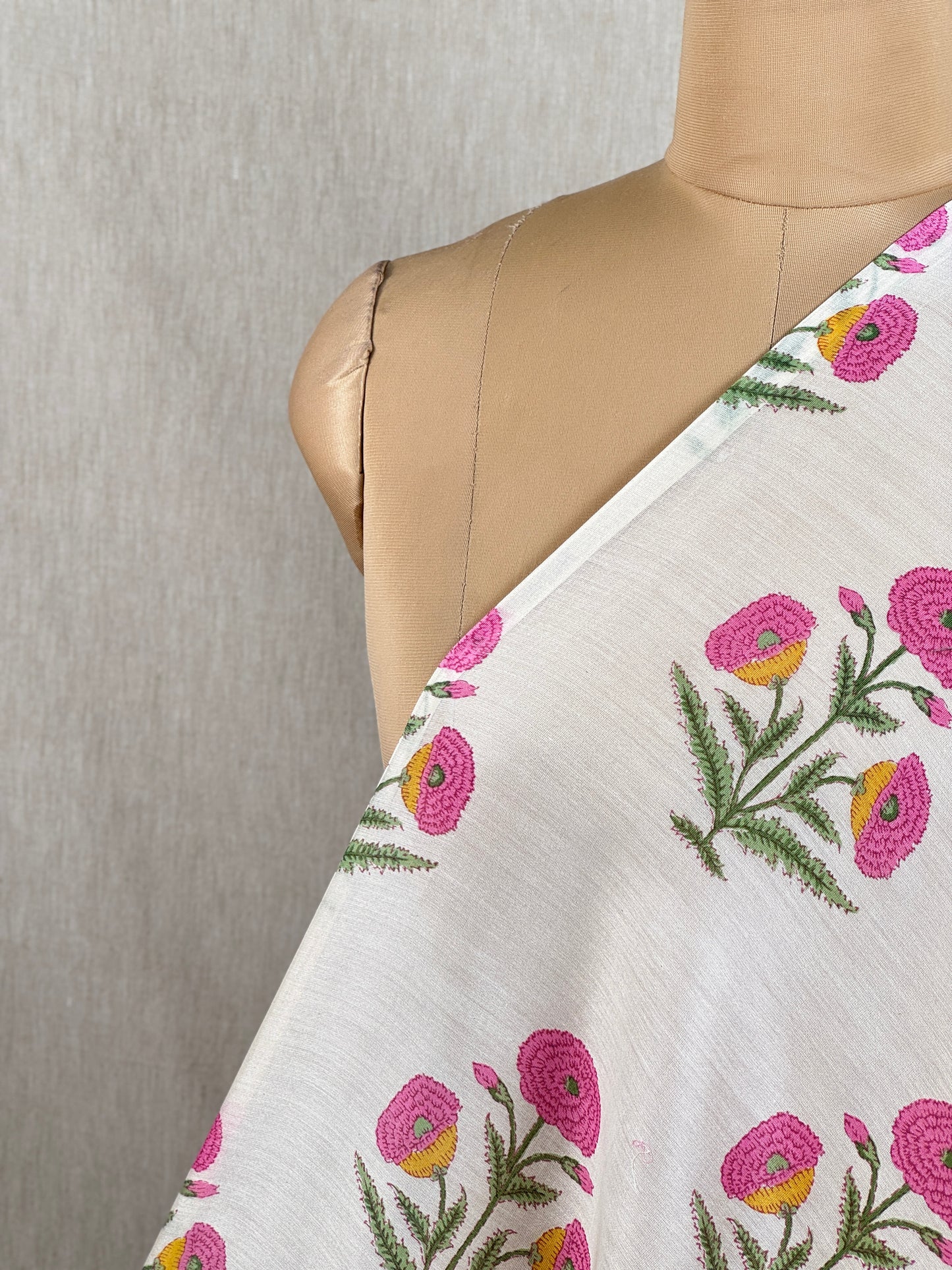 Printed Chanderi Fabric