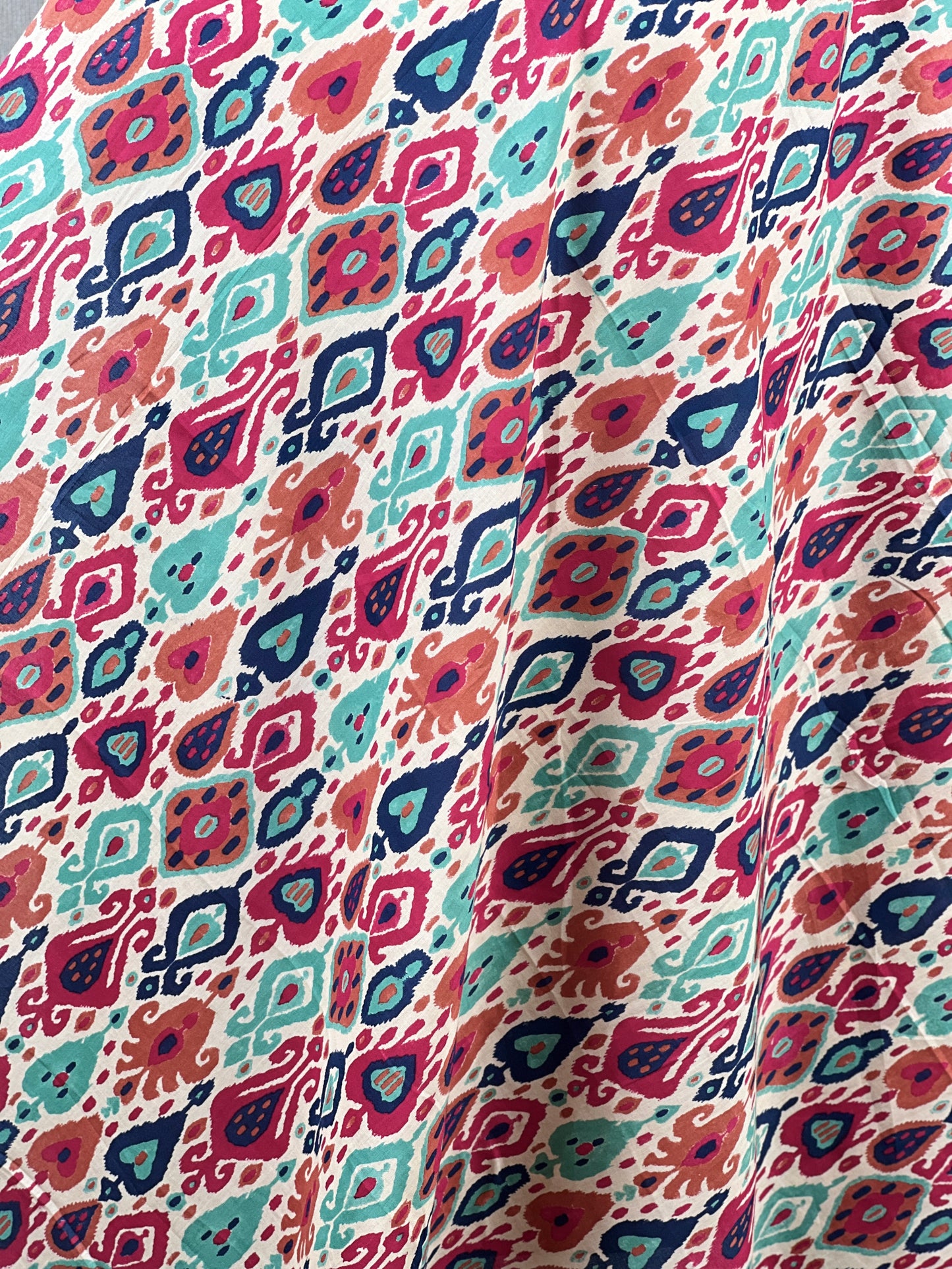 Printed Mulmul Cotton  Fabric