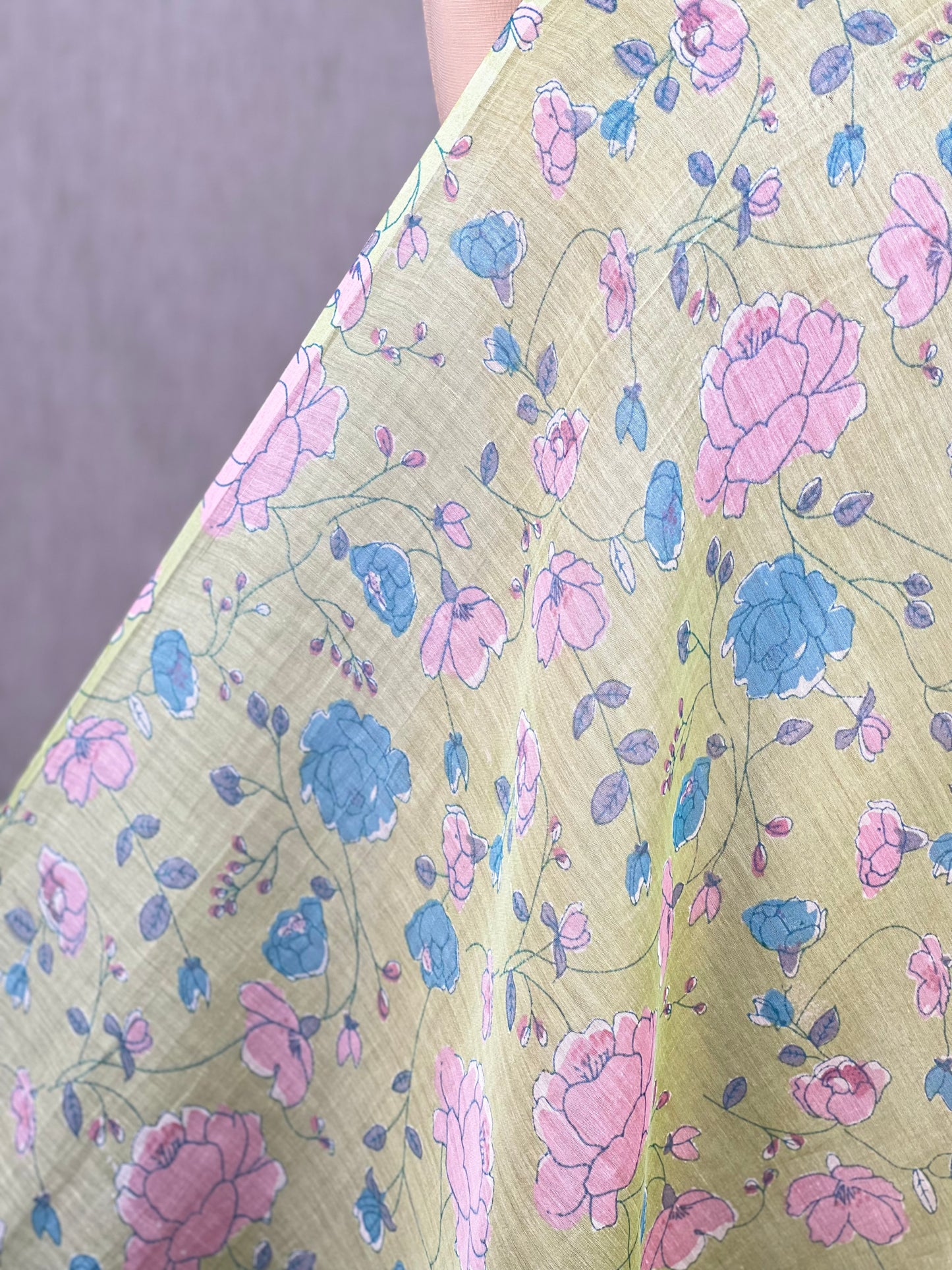 Printed Chanderi Fabric