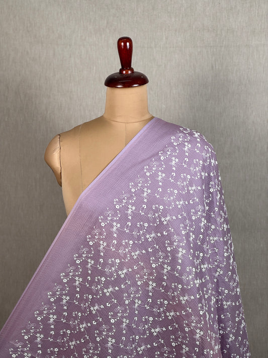 Embroidered Kota Fabric