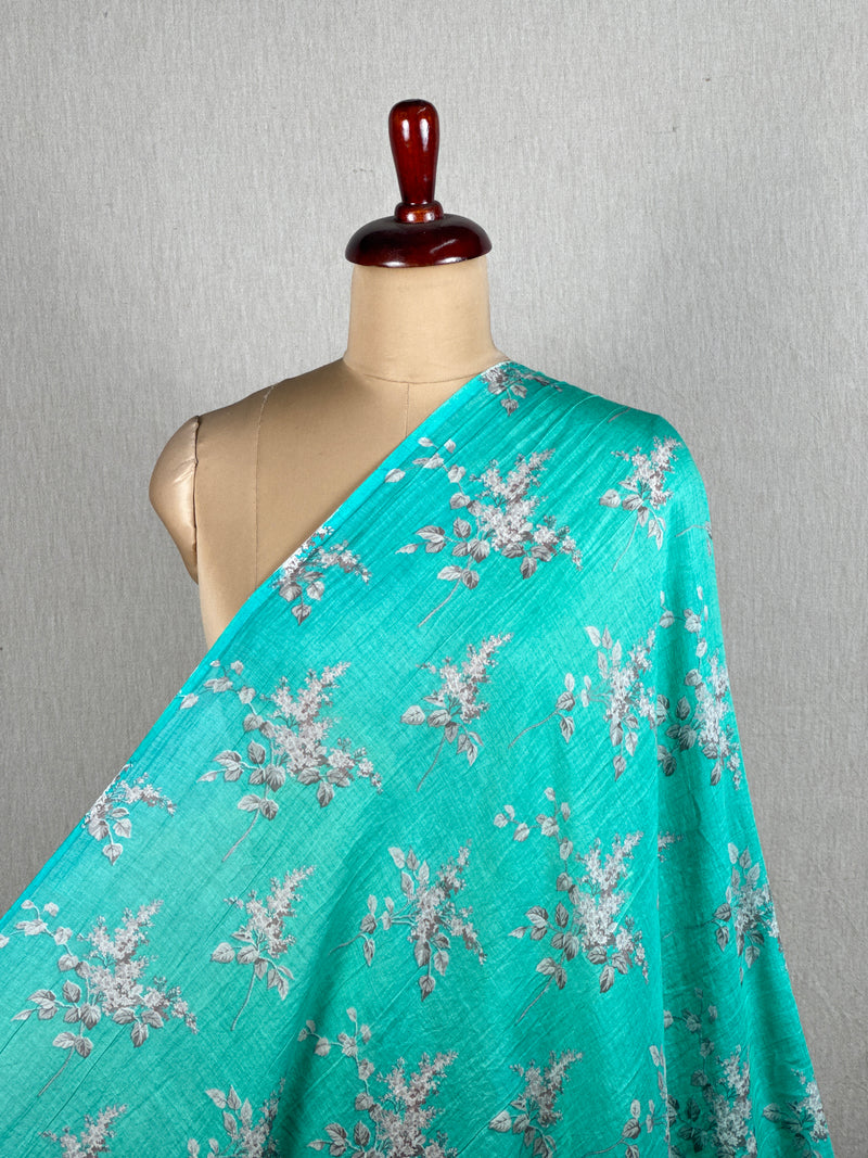 Printed Mul Chanderi Fabrics
