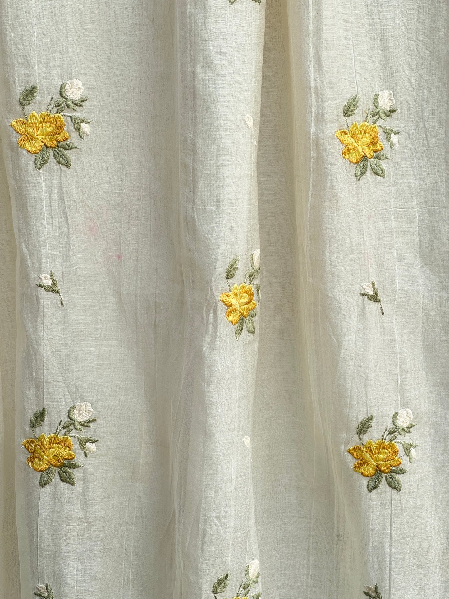 Embroidered 40 gm Banarasi Chanderi Fabric