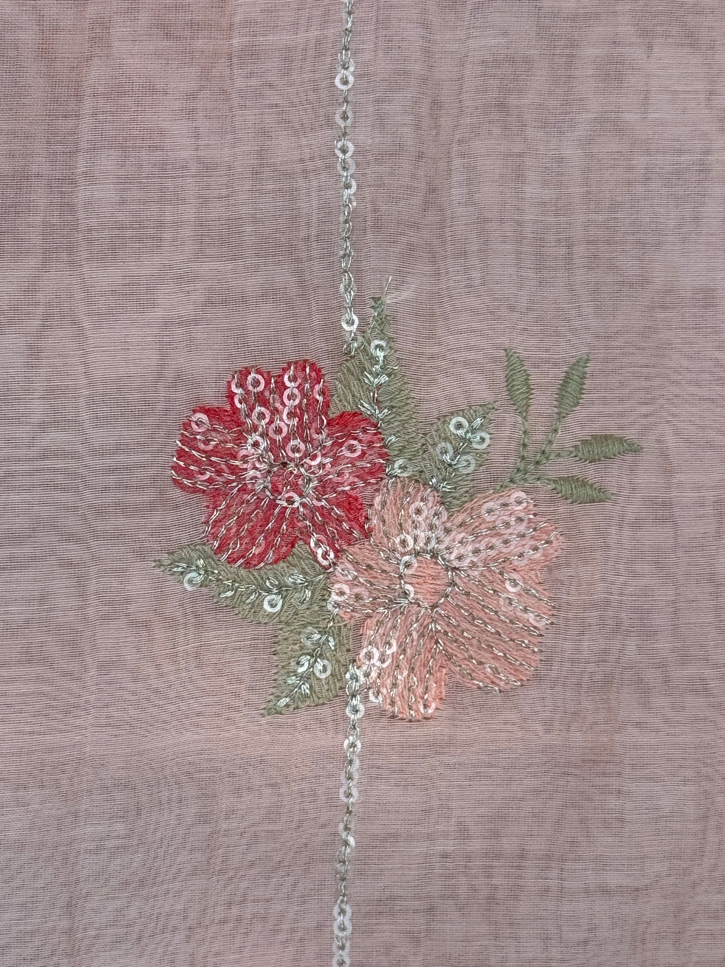 Embroidered 40gm Banarasi Chanderi Fabrics