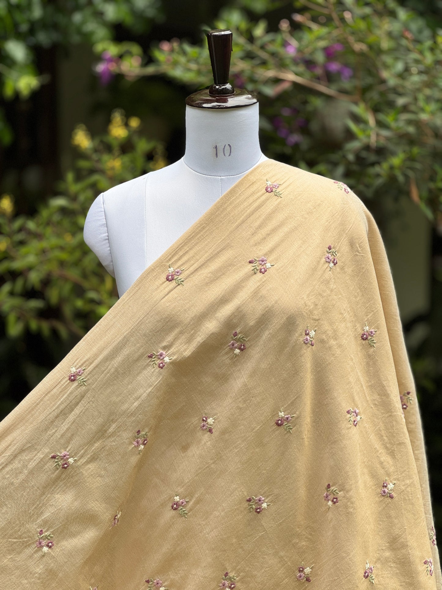 Embroidered Cotton Tissue Fabrics