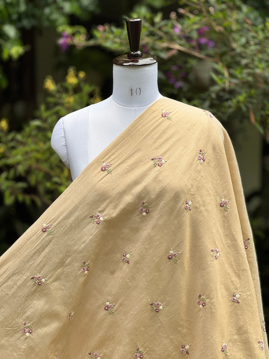 Embroidered Cotton Tissue Fabrics