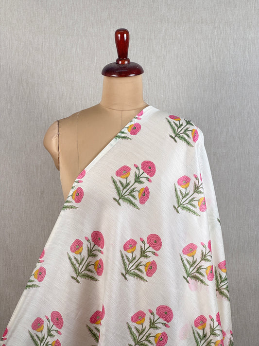 Printed Chanderi Fabric