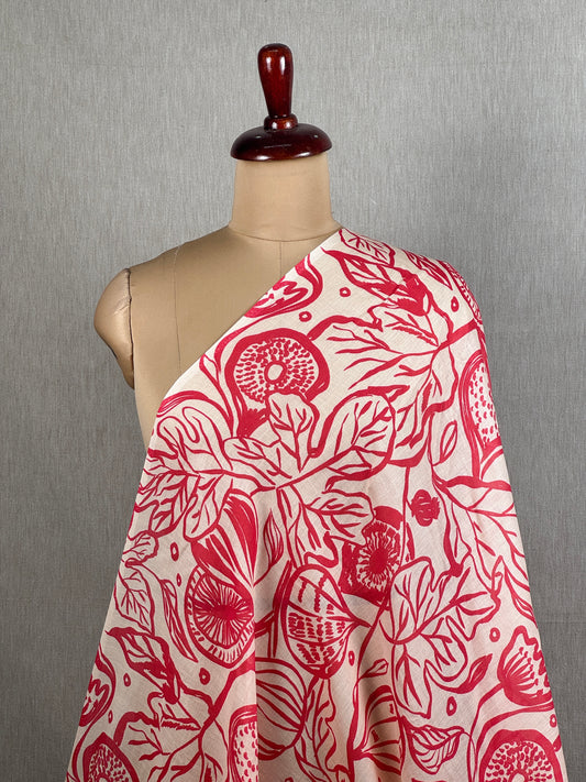 Digital Printed Mulmul Cotton  Fabric