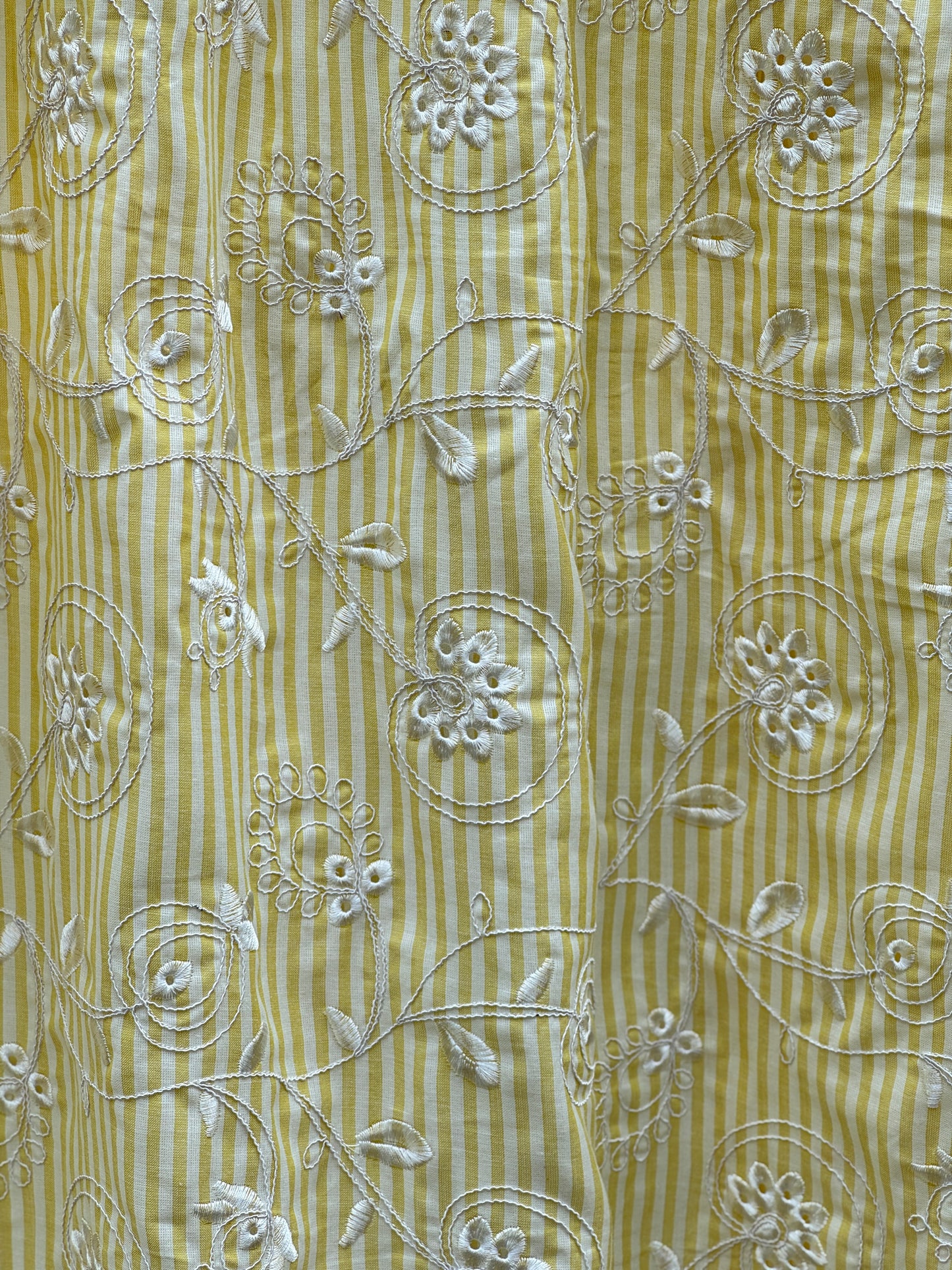 Embroidered Handloom Cotton Fabric