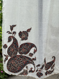 Applique Embroidered Chanderi Dupatta