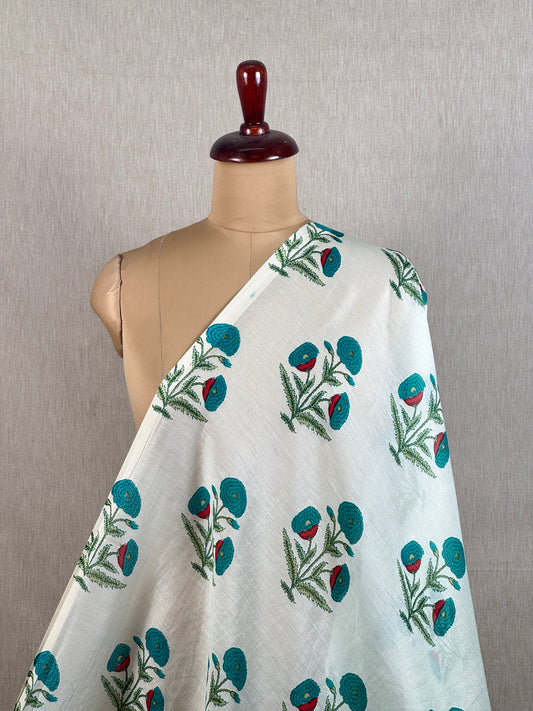 Printed Chanderi Fabric