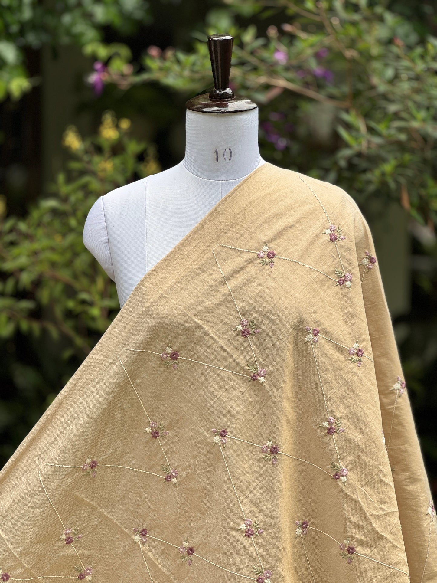 Embroidered Cotton Tissue Fabrics