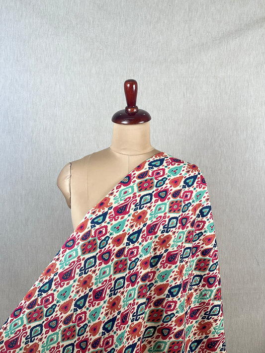 Printed Mulmul Cotton  Fabric