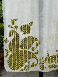 Applique Embroidered Chanderi Dupatta