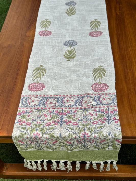 Block Printed Jute Table Runners